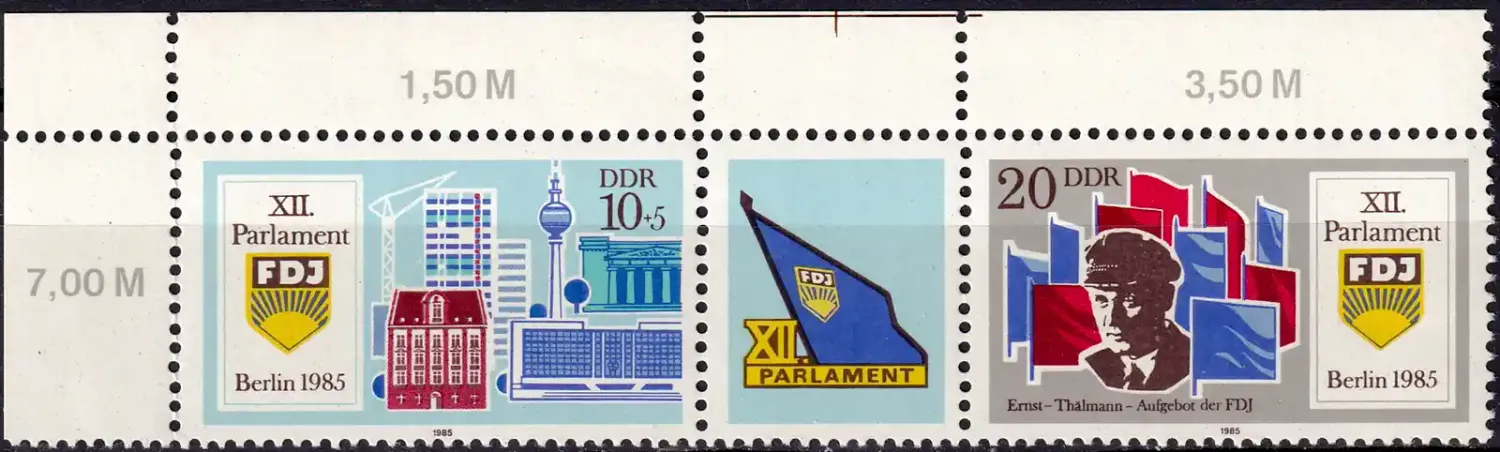 Germany East (DDR) 1985 Youth Parliament (2v). MNH(**) Germany East (DDR) 1985 Youth Parliament (2v). MNH(**)