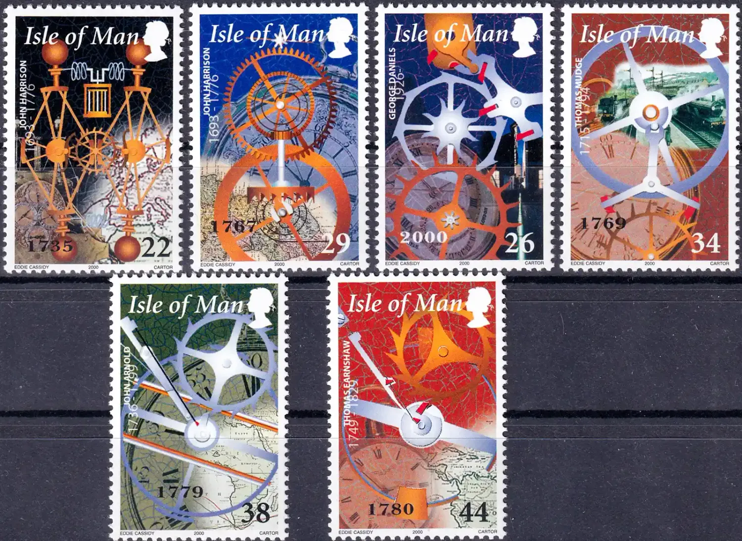 Isle of Man 2000 Time (6v) MNH(**)