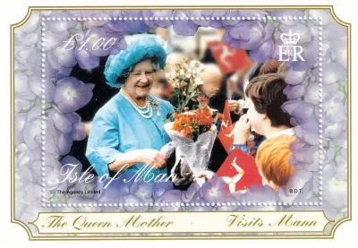 Isle of Man 2000 The Queen Mother (ss/1v) MNH(**) Isle of Man 2000 The Queen Mother (ss/1v) MNH(**)