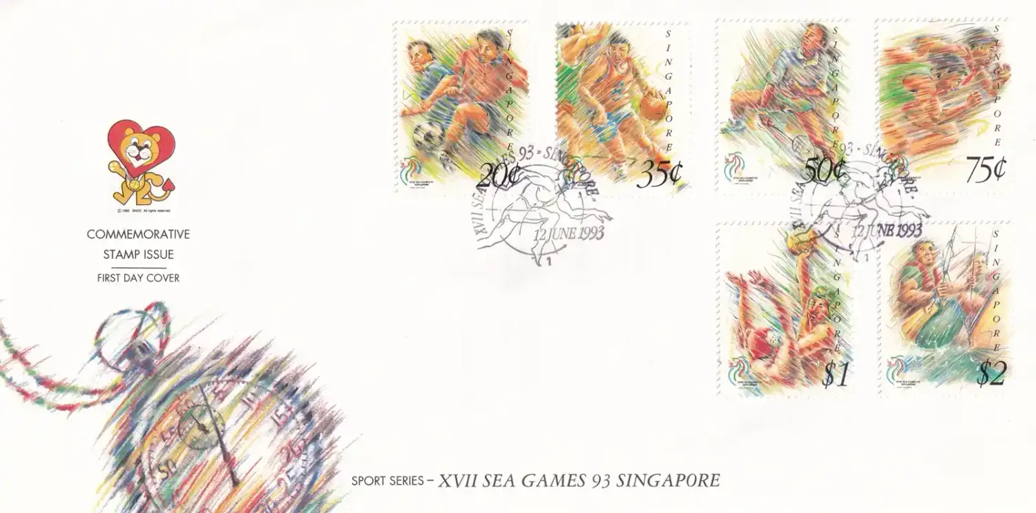 Singapore 1993 The 17th Southeast Asian Games, Singapore FDC Singapore 1993 The 17th Southeast Asian Games, Singapore FDC