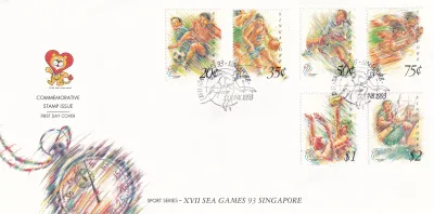 Singapore 1993 The 17th Southeast Asian Games, Singapore FDC Singapore 1993 The 17th Southeast Asian Games, Singapore FDC