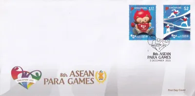 Singapore 2015 Sports - The 8th ASEAN Para Games (2v) FDC Singapore 2015 Sports - The 8th ASEAN Para Games (2v) FDC