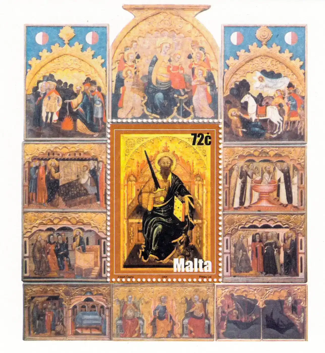 Malta 2004 Works of Art (ss/1v). MNH(**) Malta 2004 Works of Art (ss/1v). MNH(**)