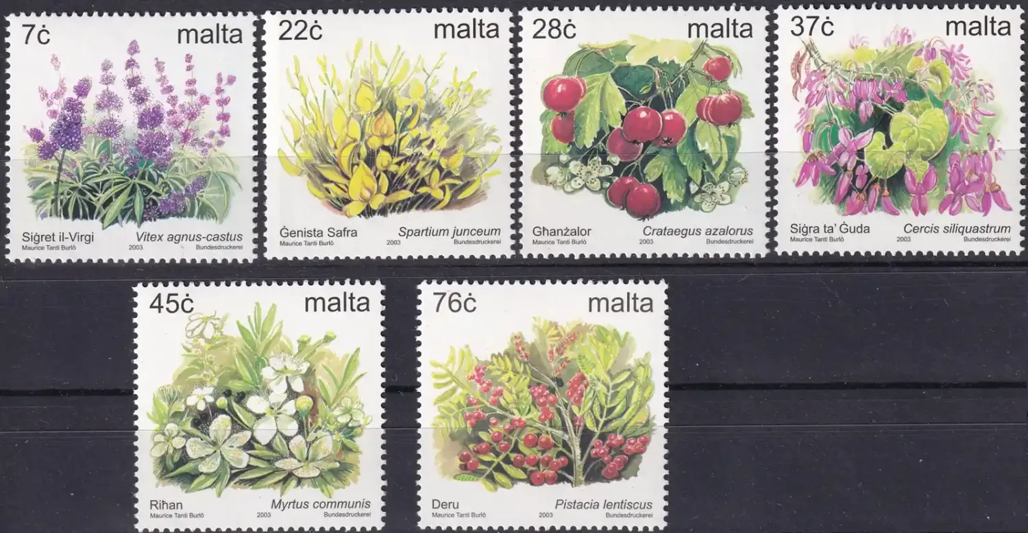 Malta 2003 Definitive Issue - Flowers, Flora (6v) MNH(**) Malta 2003 Definitive Issue - Flowers, Flora (6v) MNH(**)