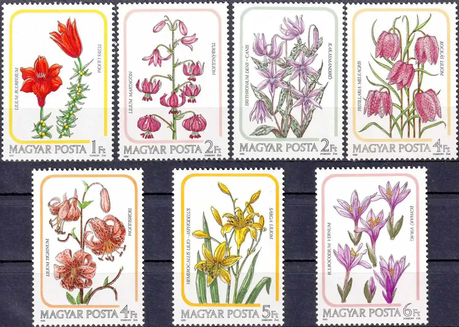 Hungary 1985 Flowers - Lilies. MNH(**) Hungary 1985 Flowers - Lilies. MNH(**)