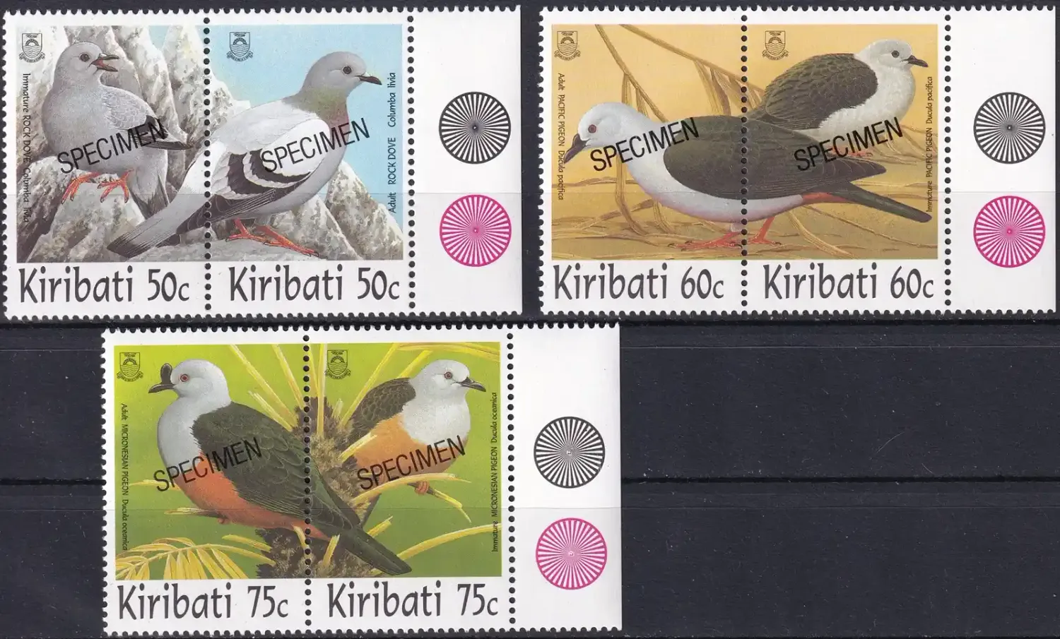 Kiribati 1997 Birds (Specimen). MNH(**) Kiribati 1997 Birds (Specimen). MNH(**)