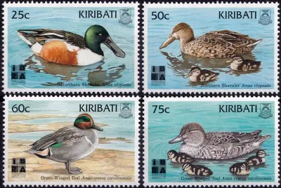Kiribati 1999 Birds, Int. Stamp Exhibition "iBRA '99" - Nuremberg, Germany - Ducks MNH(**) Kiribati 1999 Birds, Int. Stamp Exhibition "iBRA '99" - Nuremberg, Germany - Ducks MNH(**)