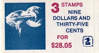 United States 1983 Eagle and Moon (bklt/3v). MNH(**)