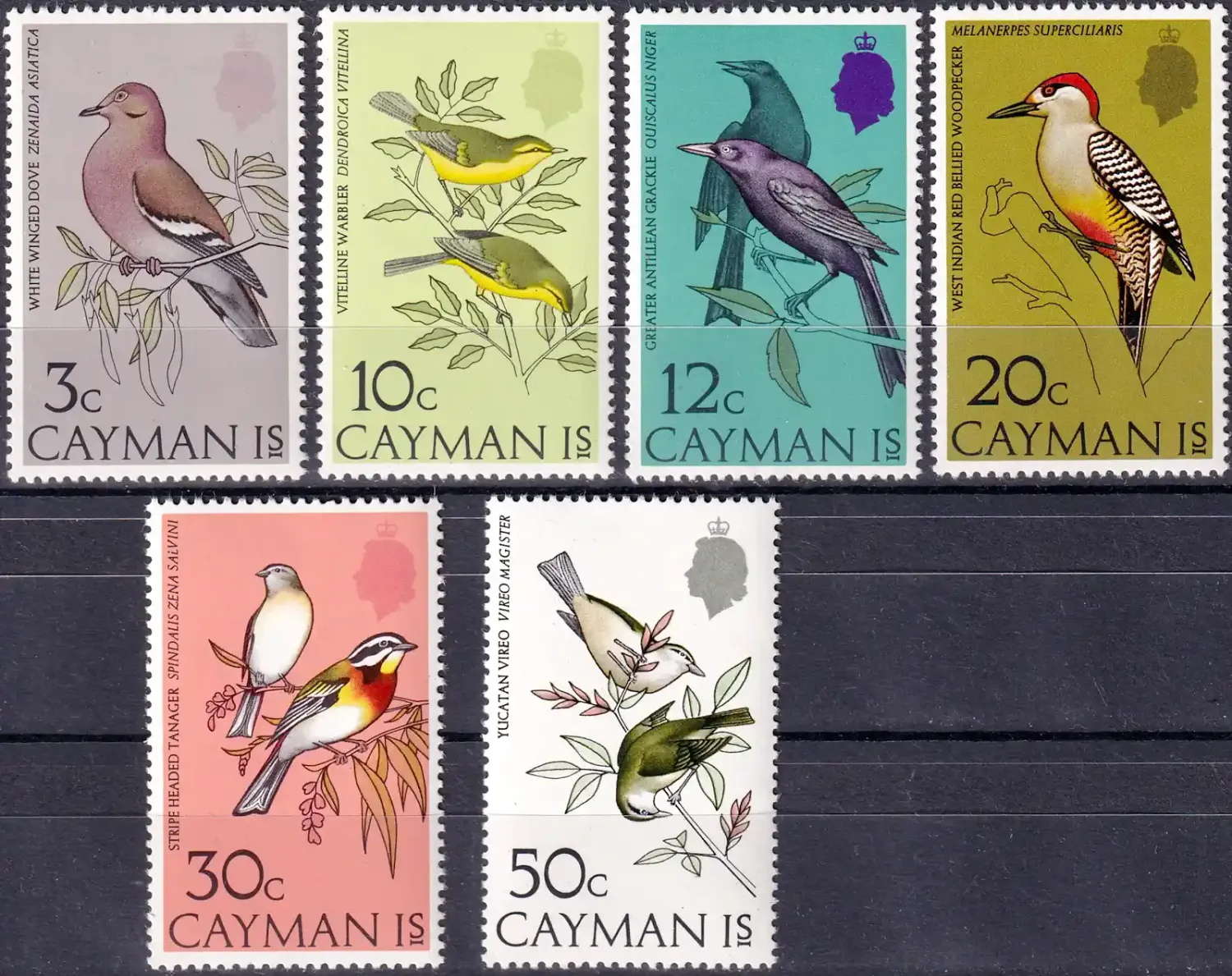 Cayman Islands 1974 Birds (6v)-MNH(**) Cayman Islands 1974 Birds (6v)-MNH(**)