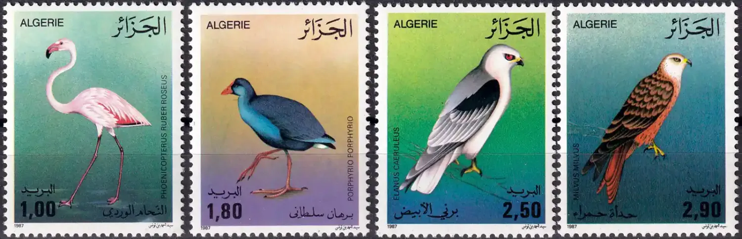 Algeria 1987 Birds (4v) MNH(**) Algeria 1987 Birds (4v) MNH(**)
