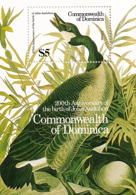 Dominica 1986 Birds -  Birth of John J. Audubon (ss/1v)-MNH(**)
