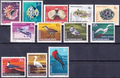 Cocos (Keeling) Islands 1969 Decimal Currency - Animals of the Cocos Islands (12v). MNH(**) Cocos (Keeling) Islands 1969 Decimal Currency - Animals of the Cocos Islands (12v). MNH(**)