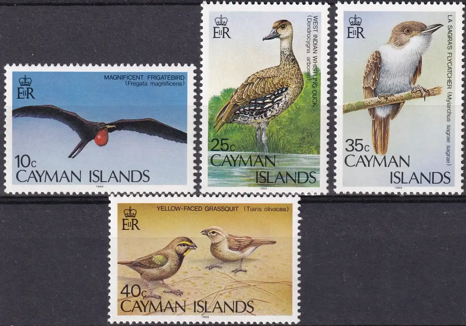 Cayman Islands 1986 Birds (4v)-MNH(**) Cayman Islands 1986 Birds (4v)-MNH(**)