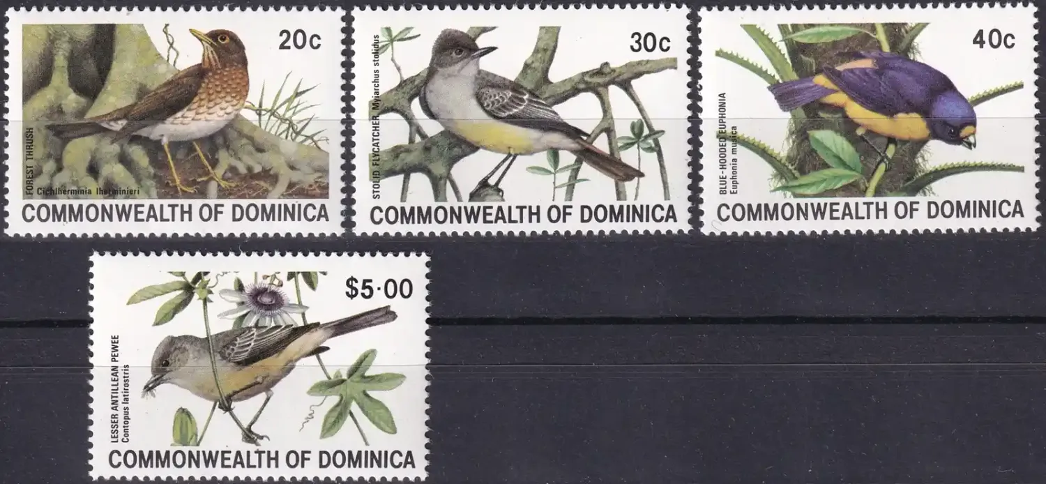 Dominica 1981 Birds (4v)-MNH(**) Dominica 1981 Birds (4v)-MNH(**)