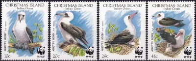 Christmas Island 1990 WWF, Birds. Abbott's Booby. MNH(**) Christmas Island 1990 WWF, Birds. Abbott's Booby. MNH(**)