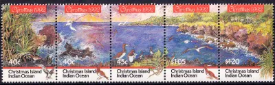 Christmas Island 1992 Birds (5v). MNH(**) Christmas Island 1992 Birds (5v). MNH(**)