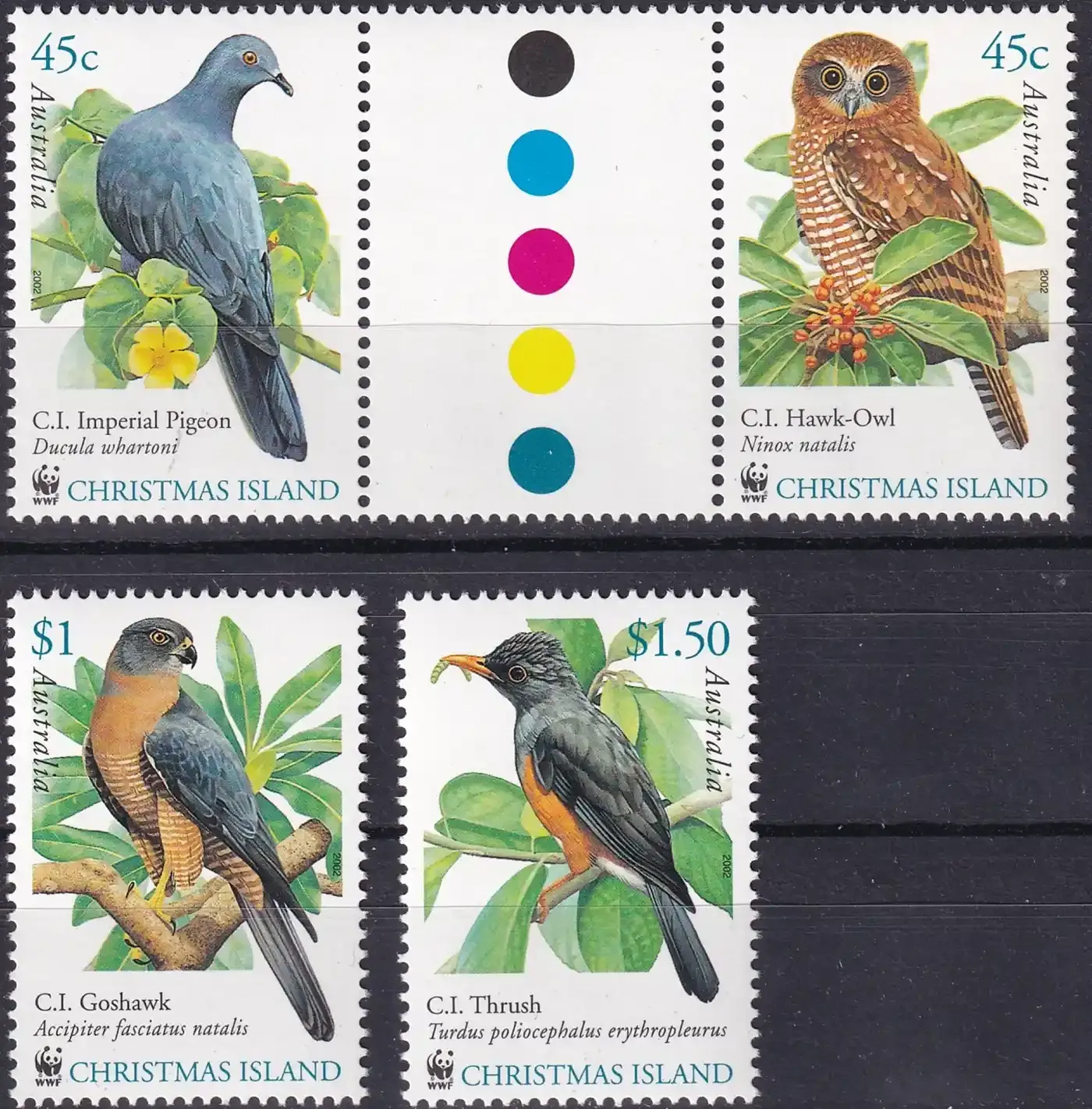 Christmas Island 2002 WWF - Christmas Island Birds (4v). MNH(**) Christmas Island 2002 WWF - Christmas Island Birds (4v). MNH(**)
