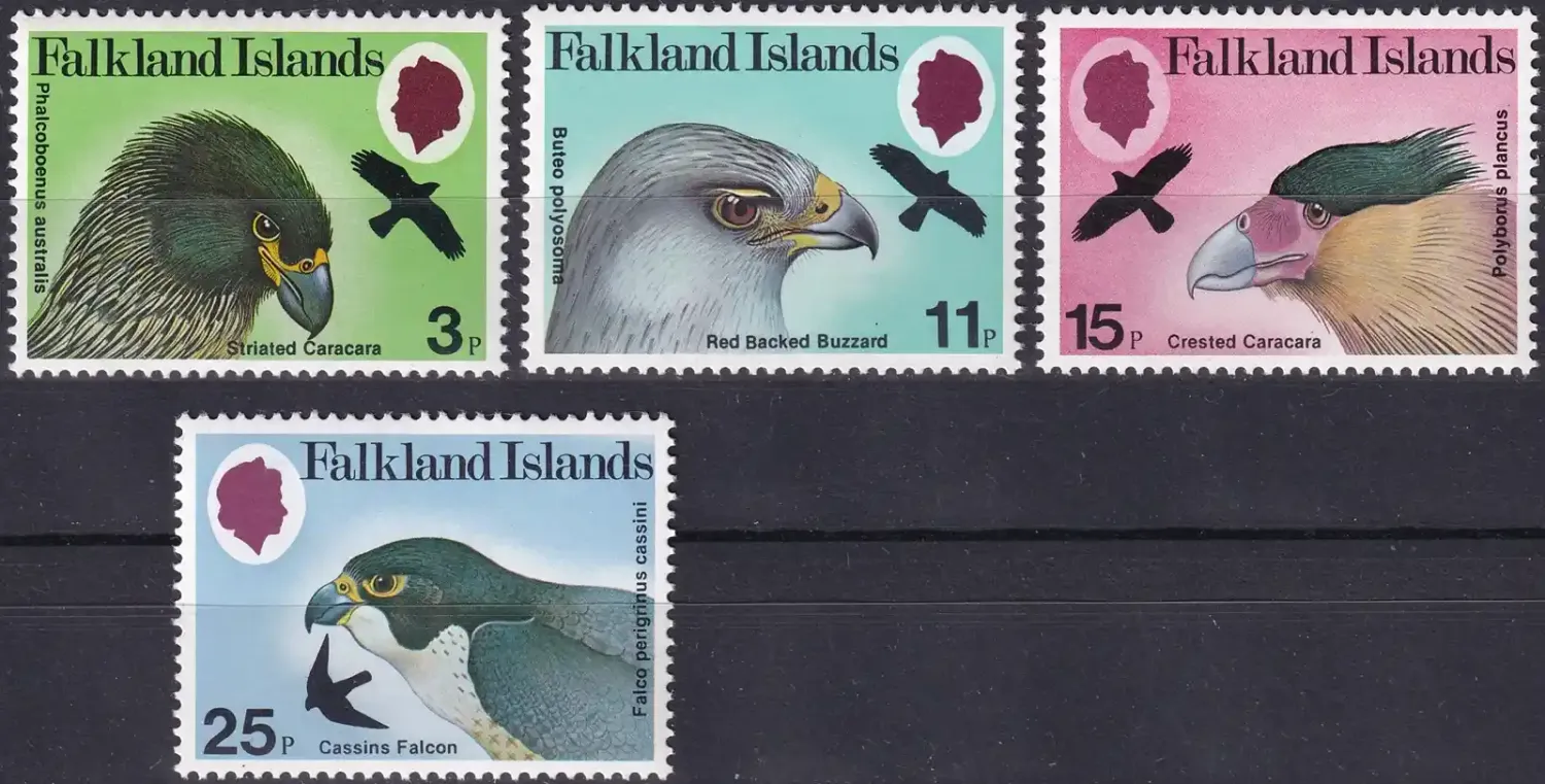 Falkland Islands 1980 Birds of Prey (4v). MNH(**) Falkland Islands 1980 Birds of Prey (4v). MNH(**)