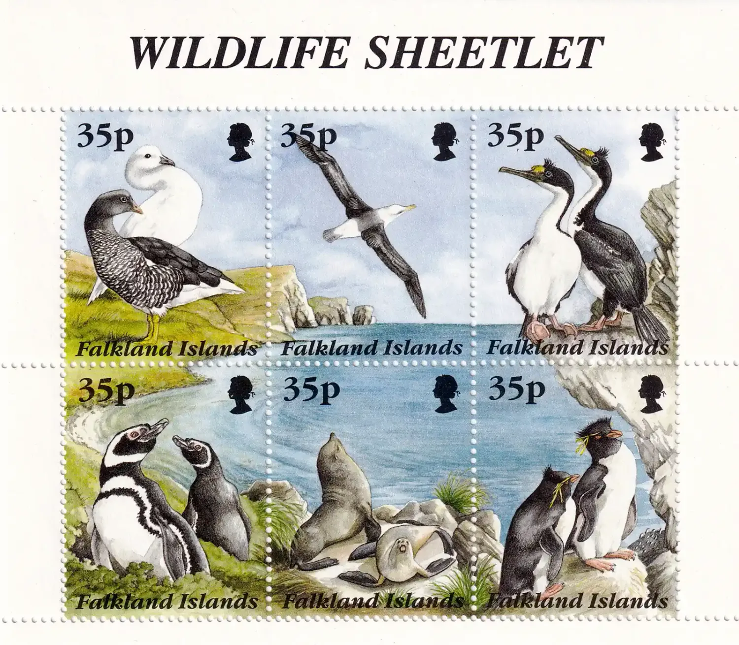 Falkland Islands 1995 Wildlife, Birds (ss/6v). MNH(**) Falkland Islands 1995 Wildlife, Birds (ss/6v). MNH(**)