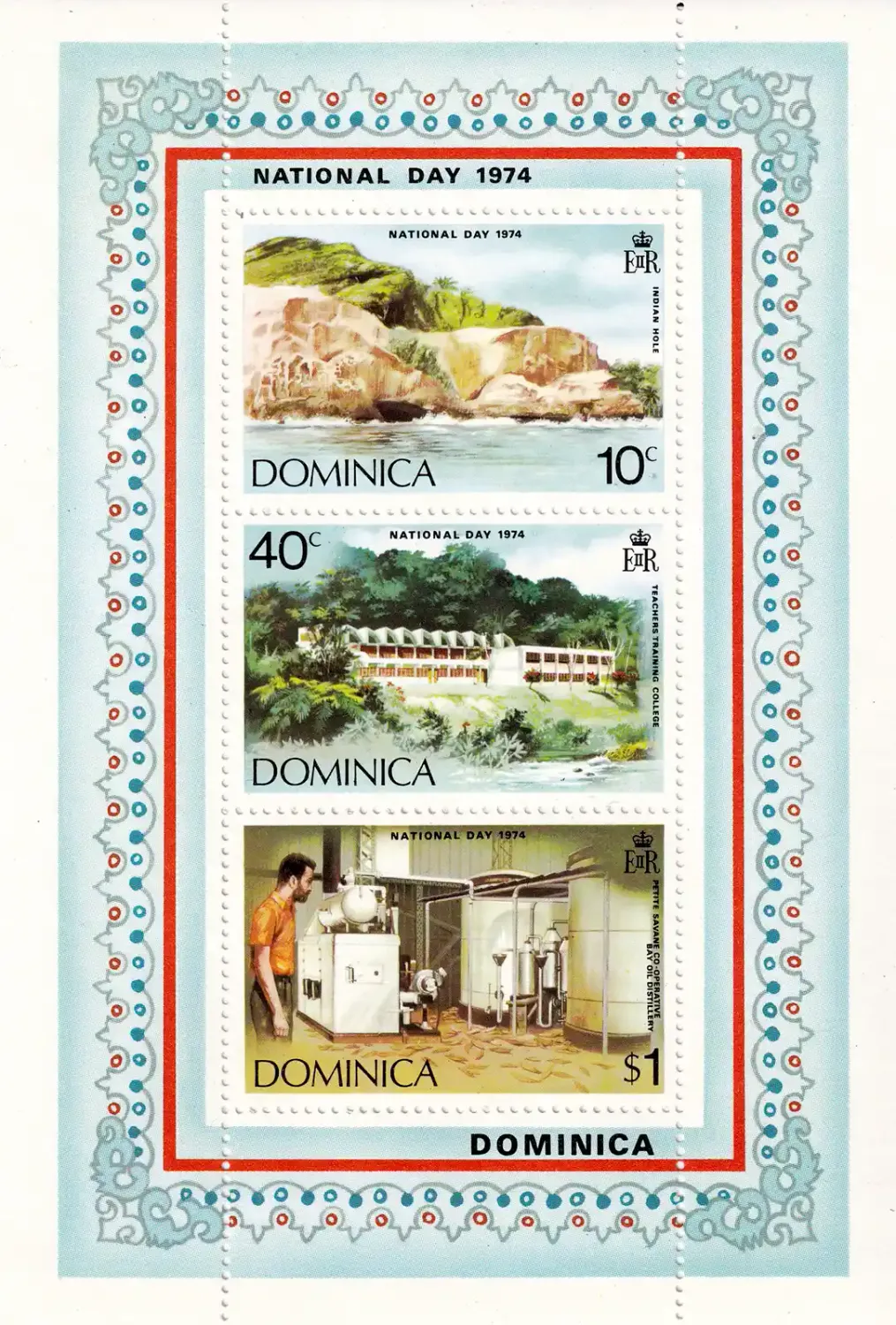 Dominica 1974 National Day (ss/3v)-MNH(**) Dominica 1974 National Day (ss/3v)-MNH(**)