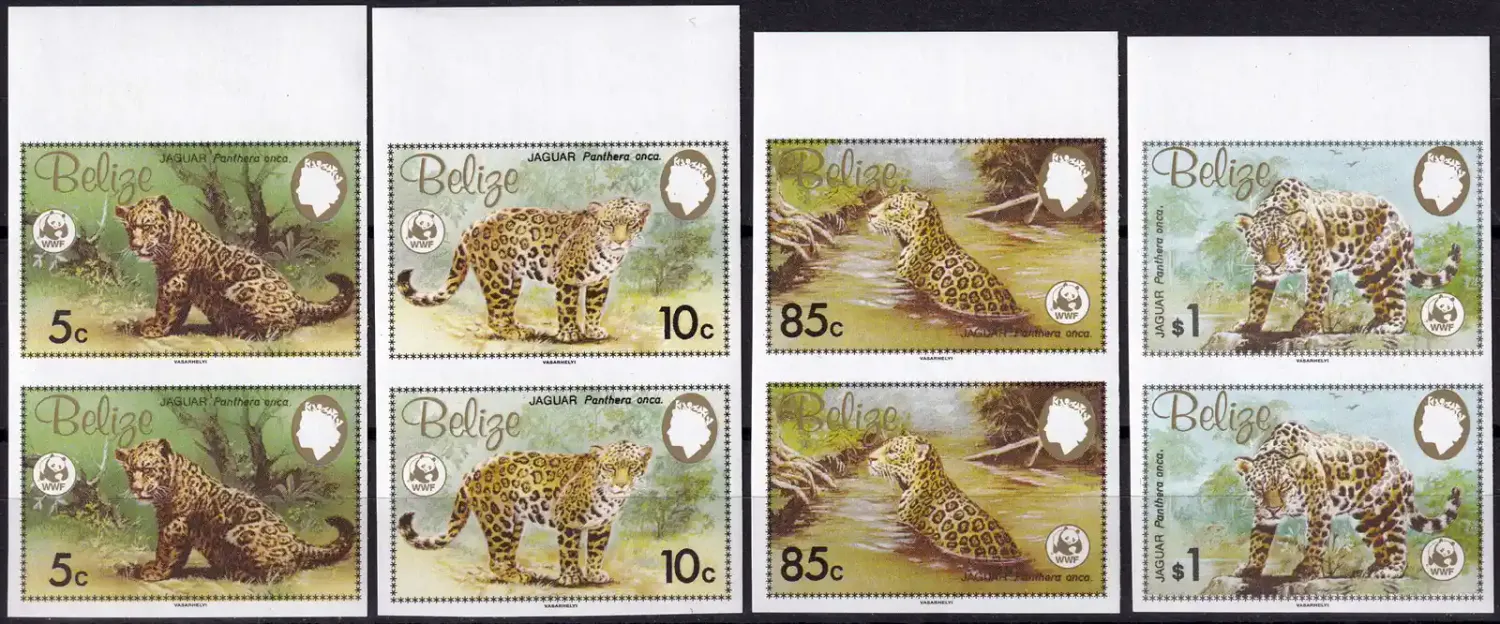 Belize 1983 WWF - The Jaguar, Mammals. Proof, Imperf MNH(**) Belize 1983 WWF - The Jaguar, Mammals. Proof, Imperf MNH(**)