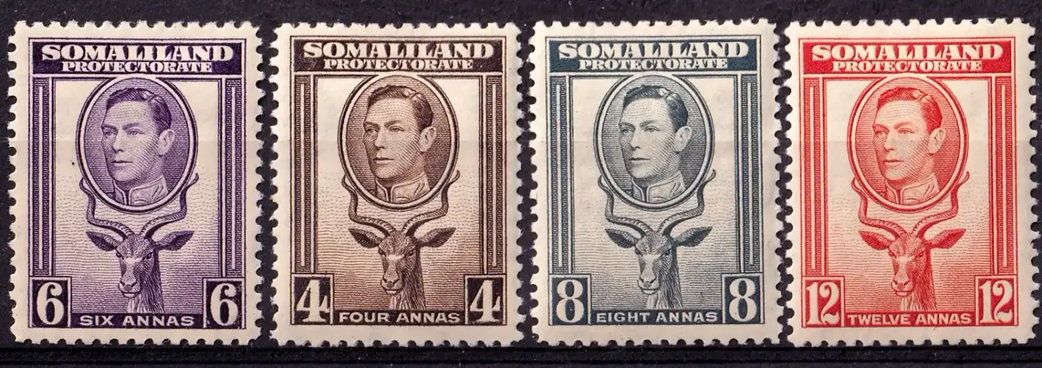 British Somaliland 1938 KVGI Kudu. MLH(*) British Somaliland 1938 KVGI Kudu. MLH(*)