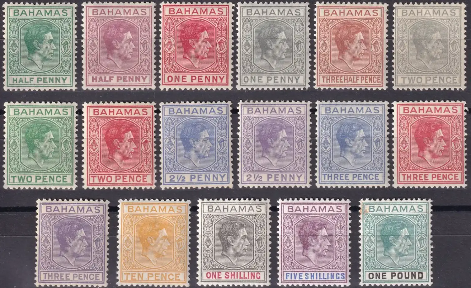 Bahamas 1938 King George VI MLH(*) Bahamas 1938 King George VI MLH(*)