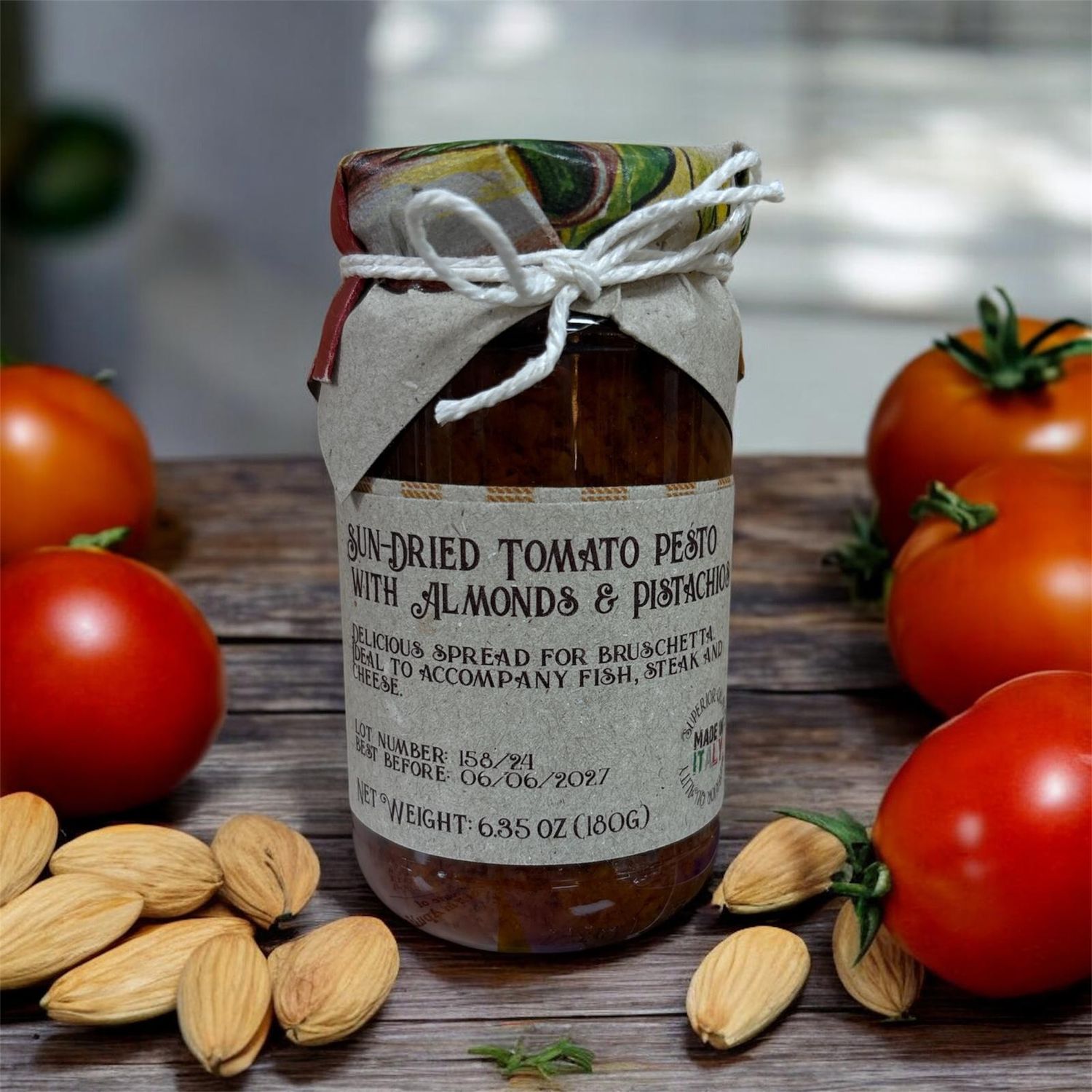 Sundried Tomato Pesto w/Almonds &amp; Pistachios