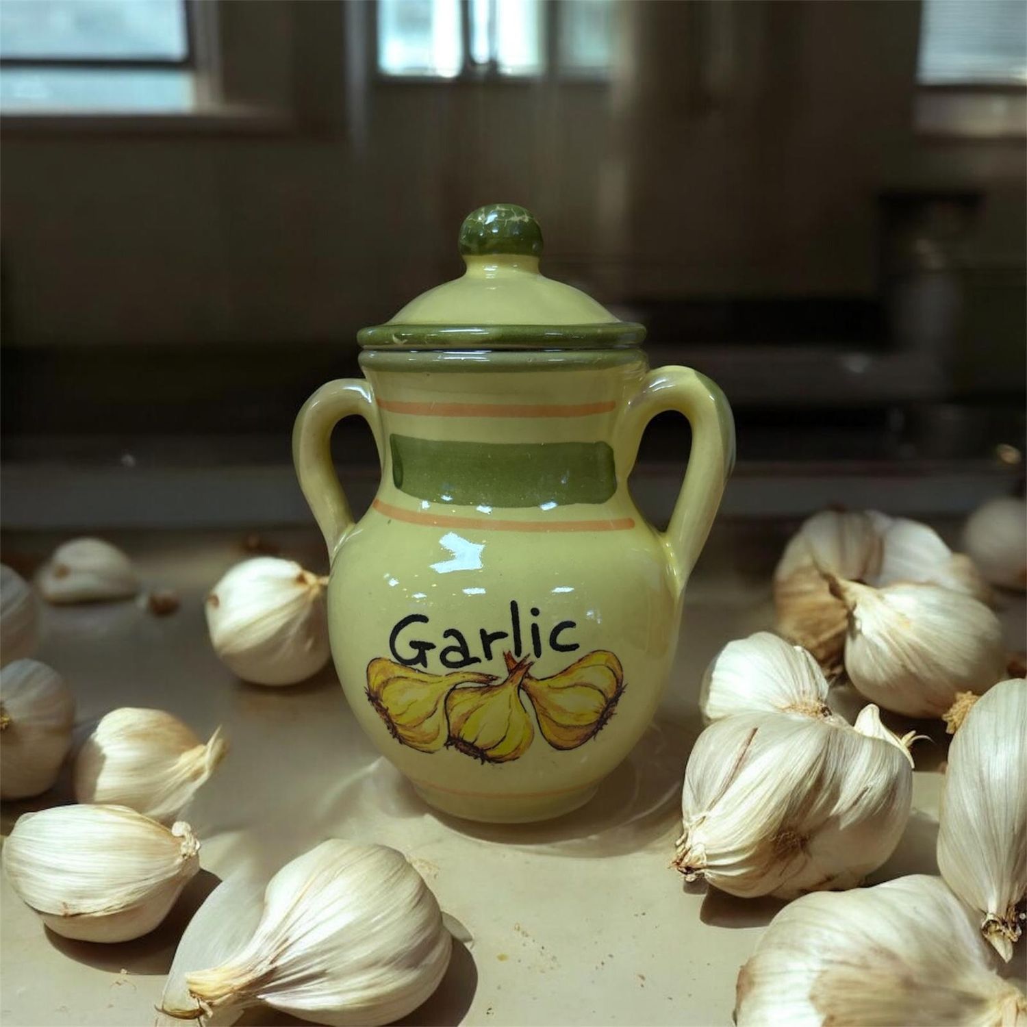 Dried Italian Garlic in Jar
