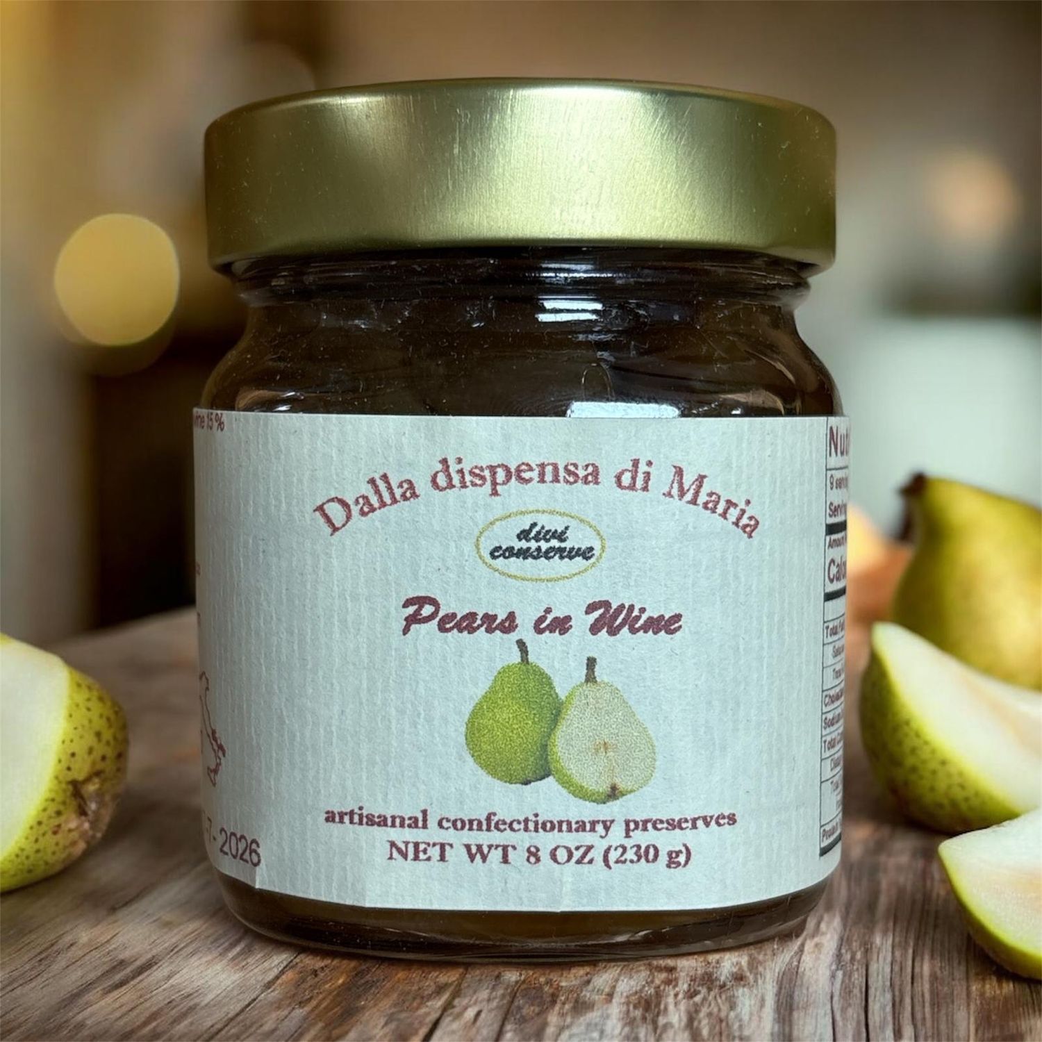 Pears in Wine Preserves