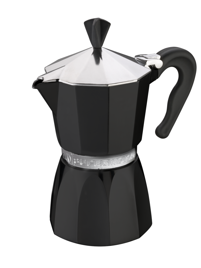 SuperMoka Black Espresso Moka Pot