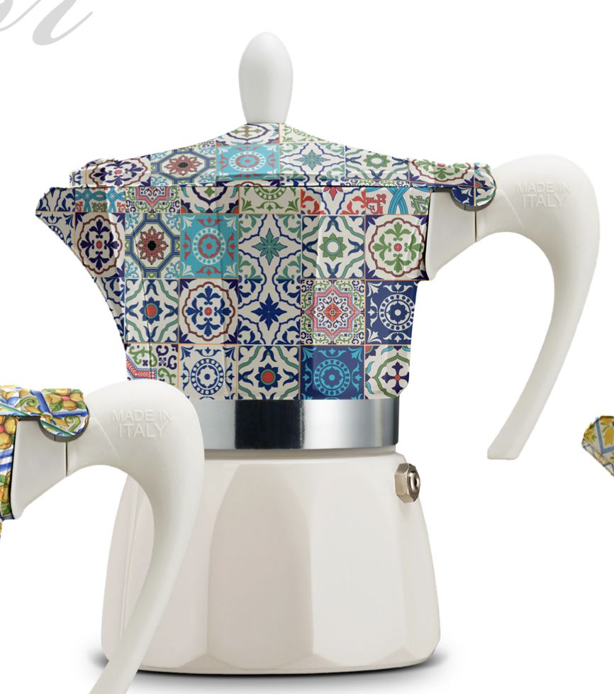 "Policroma" Decorative Espresso Moka Pot