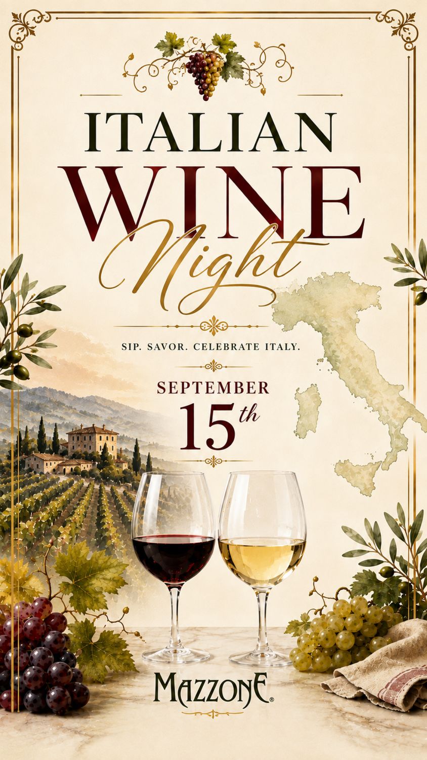 UNIQUE ITALIAN WINE TASTING - SEPTEMBER 15, 2026