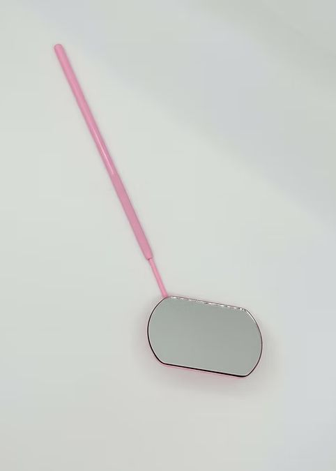 Square Lash Mirror Pink