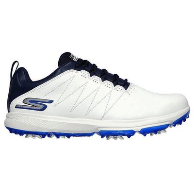Skechers Go Golf Pro 4 Legacy Golf Shoes - White/Navy - 10.5