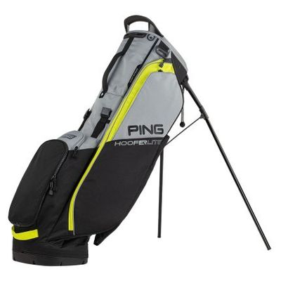 Ping Hoofer Lite Stand Bag - Black/ Iron/ Neon Yellow