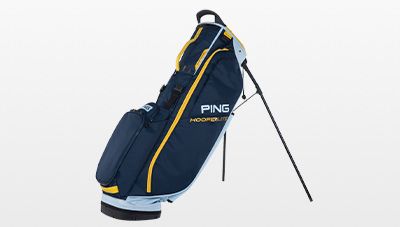 Ping Hoofer Lite Stand Bag - Navy/ Crystal/ Yellow