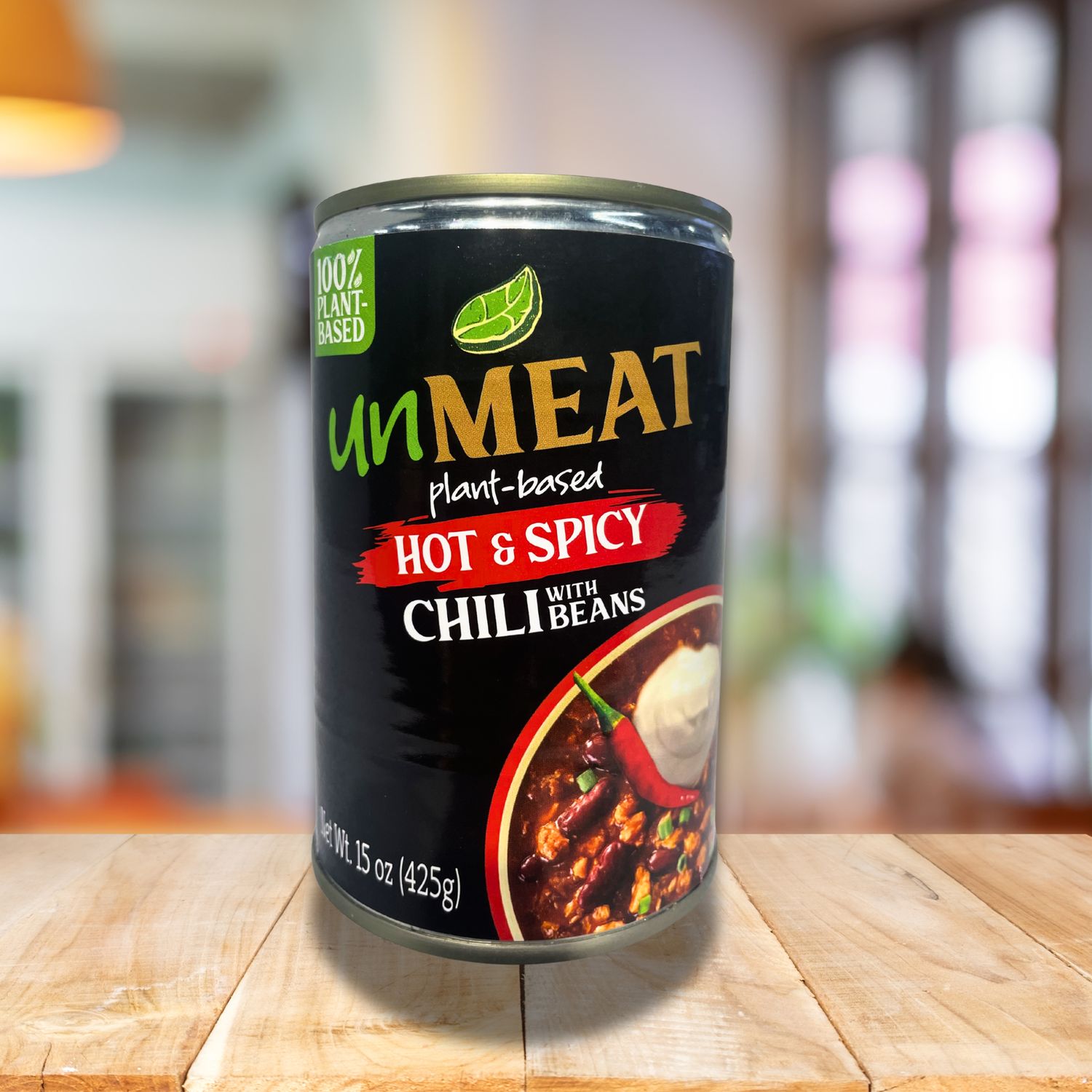 unMEAT Chili with Beans Hot &amp; Spicy 15oz
