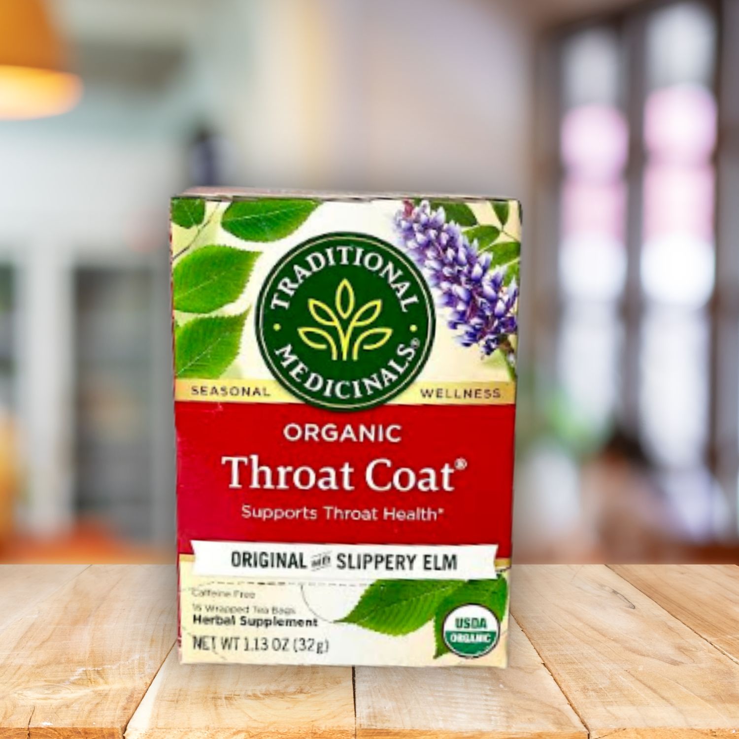 Traditional Medicinals Throat Coat Lemon Ginger Echinacea 16 Throat Drops