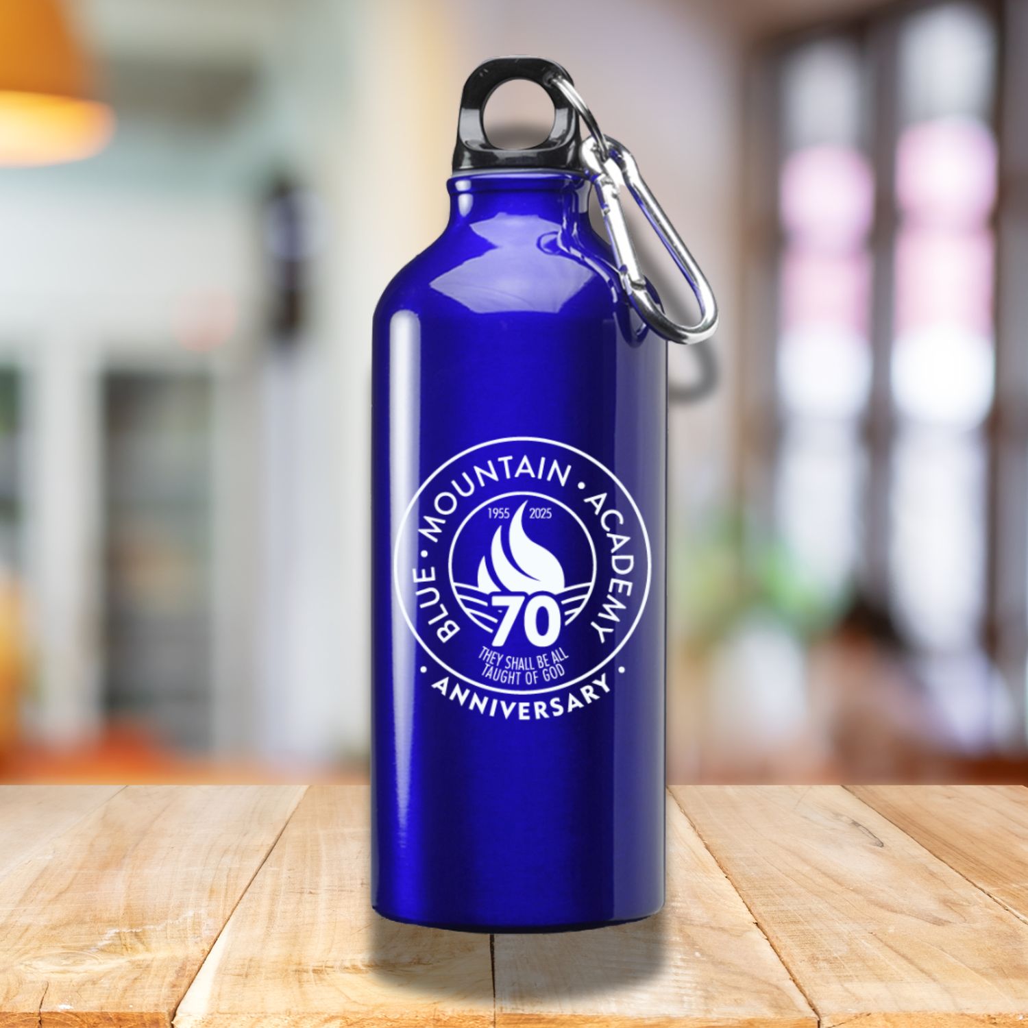 BMA 70th New Logo Blue Water Bottle