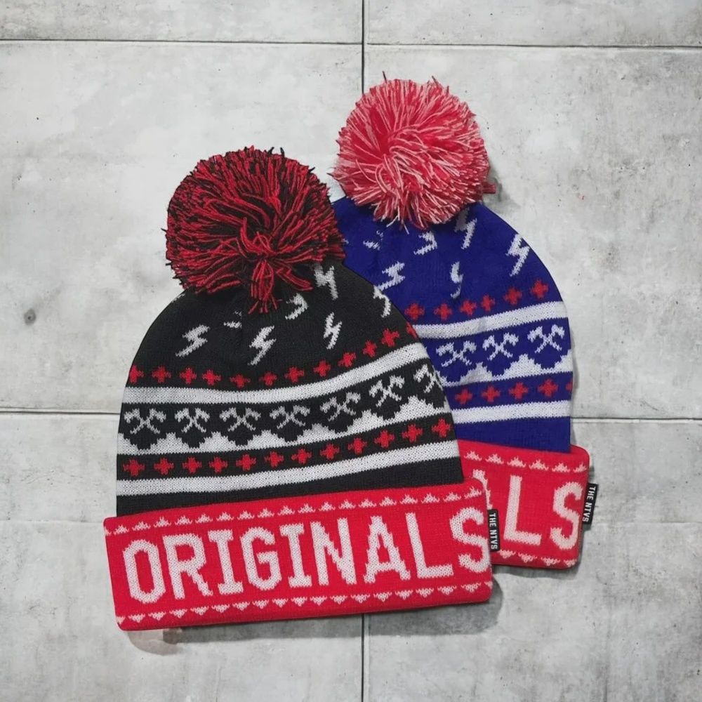 NTVS Originals Beanie, Color: Black/Red