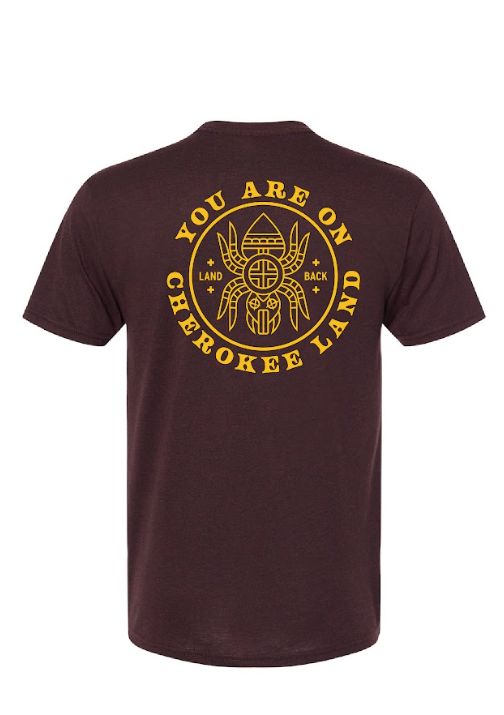 Cherokee Land Tee, Colour: Maroon, Size: X-Small