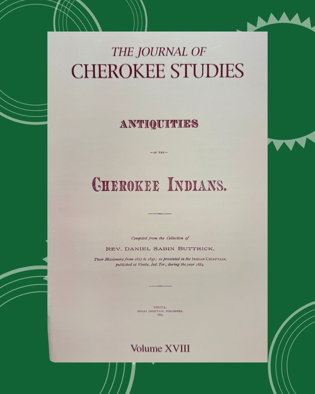 Journal of Cherokee Studies Vol. 18