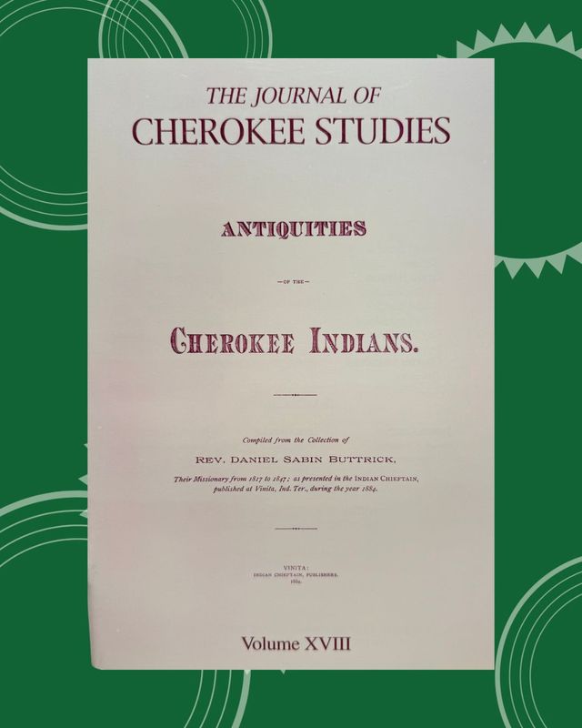 Journal of Cherokee Studies Vol. 18