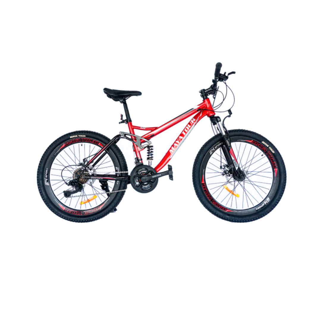 Bicicleta 24 Maya Tour Bi80024 12 Velocidades Doble Suspension