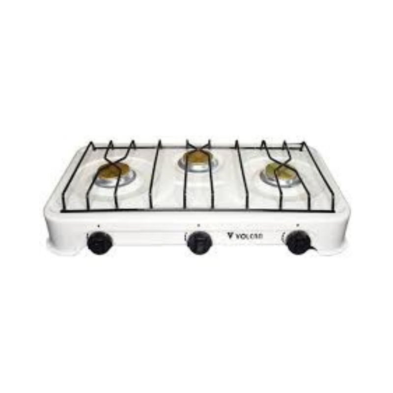 Estufa Eco Volcan Mesa 38121 3 Hornillas Almendra