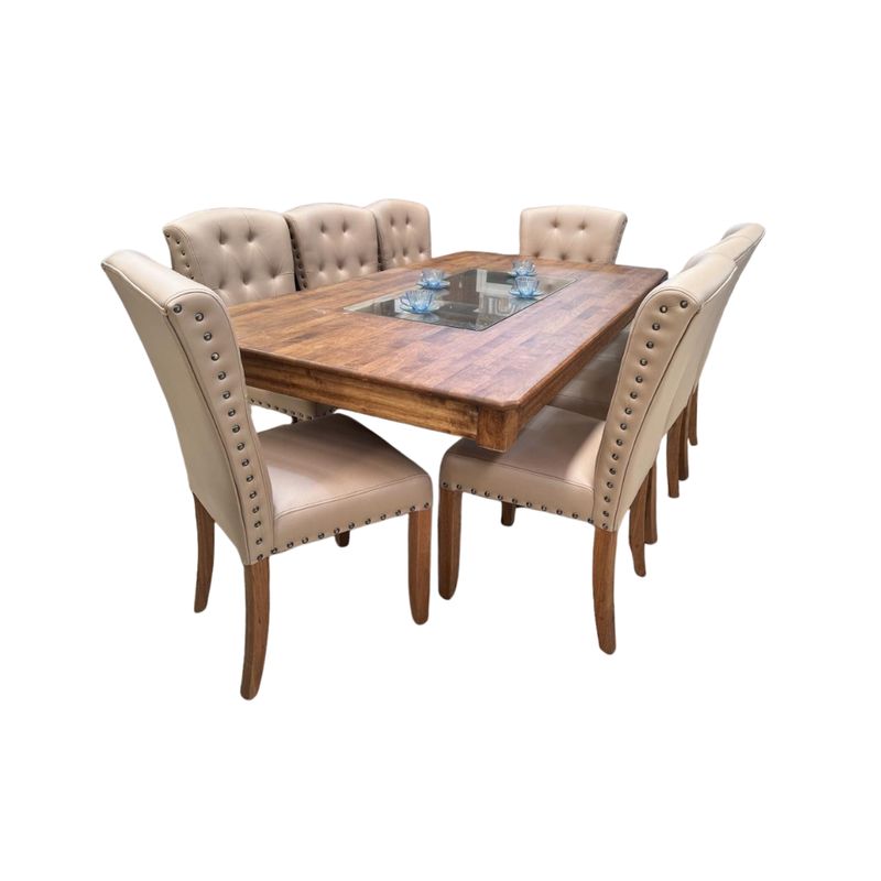 Comedor Primiun Country Listonado 8 Butaca Cap/Tach