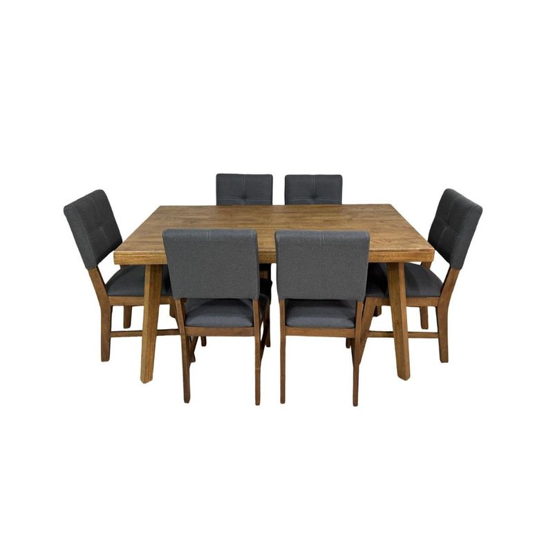 Comedor Primiun Milenians Listonado Con 6 Sillas