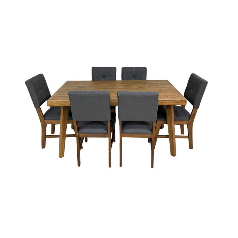 COMEDOR PRIMIUN MILENIANS LISTONADO 6 SILLAS