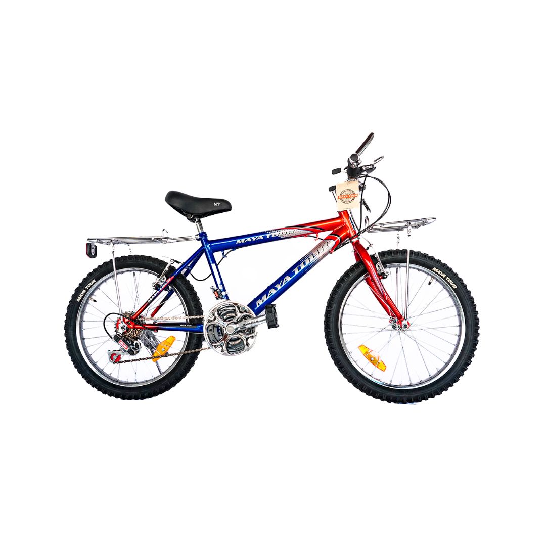 BICICLETA 24 PIES MAYA TOUR BI007 18VEL HOM EQUIPADA/ MONTAÑESA